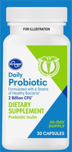 Kroger® Daily Probiotic Capsules Perspective: left