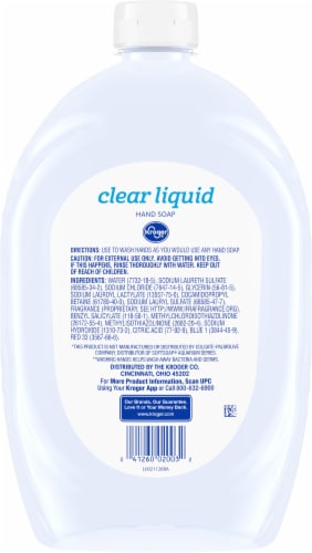 Kroger® Clear Antibacterial Liquid Hand Soap Refill Perspective: left