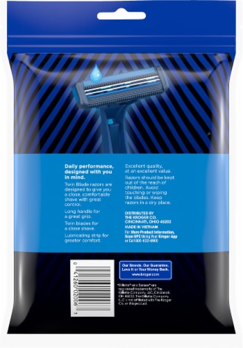 Kroger® Men's Disposable Twin Blade Fixed Razors BIG DEAL! Perspective: left