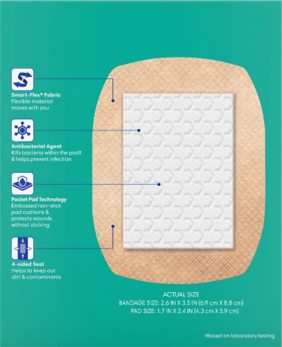 Kroger® Smart-Flex® Performance Bandages Perspective: left