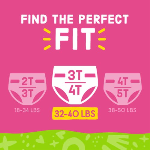 Comforts™ Day or Night Training Pants Girls 3T-4T (32-40 lbs) Perspective: left