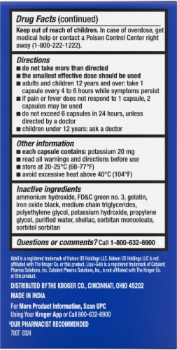 Kroger® Ibuprofen Softgels Perspective: left