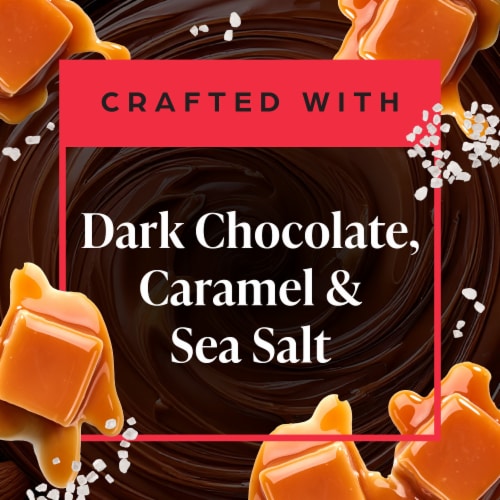 Private Selection® Dark Chocolate Sea Salt Caramels Bag Perspective: left