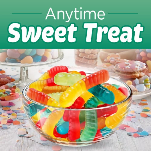 Kroger Gummi Worms Candy Bag Perspective: left