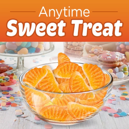 Kroger® Orange Fruit Slices Gummy Candy Bag Perspective: left