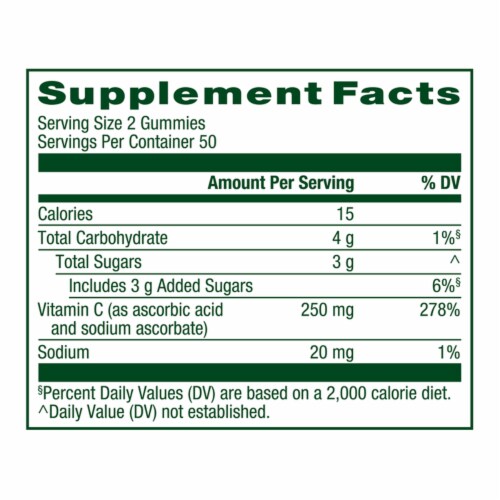 Simple Truth® Vitamin C Gummies Orange 250mg Perspective: left