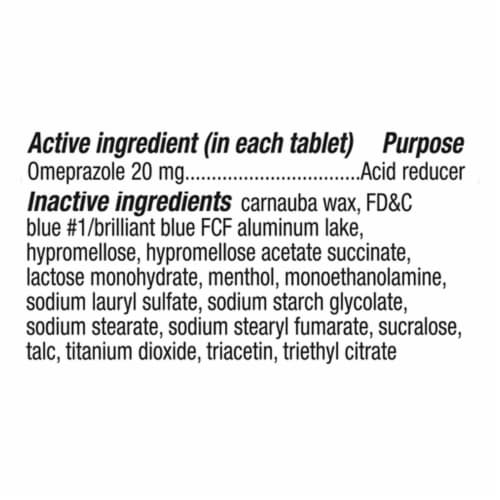 Kroger® Omeprazole Acid Reducer Delayed Release Tablets 20mg Perspective: left