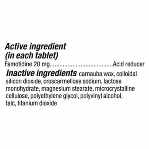 Kroger® Maximum Strength Heartburn Prevention Famotidine Tablets 20mg Perspective: left