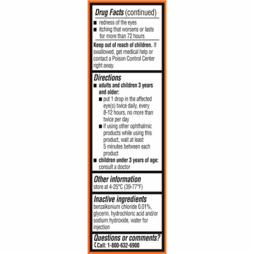Kroger® Eye Itch Relief Drops Perspective: left