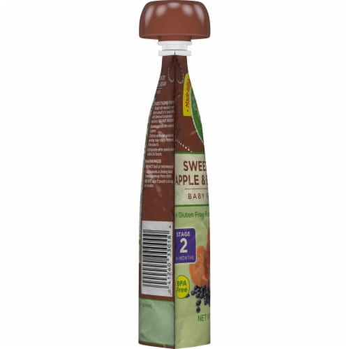 Comforts™ Sweet Potato Apple & Black Bean Stage 2 Baby Food Puree Pouch Perspective: left
