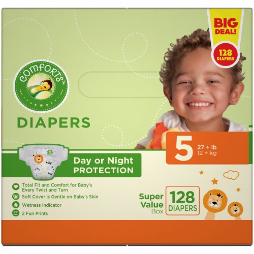 Comforts™ Day or Night Baby Diapers Size 5 Perspective: left