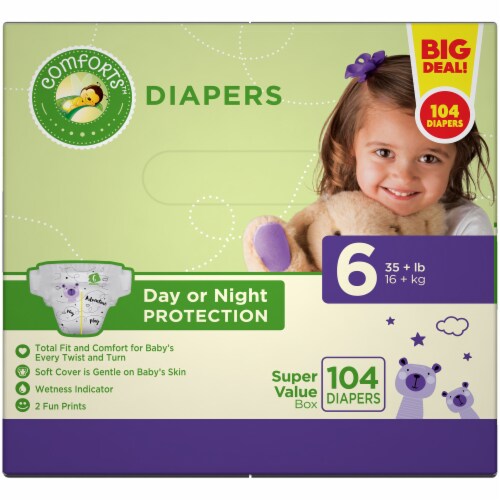 Comforts™ Day or Night Baby Diapers Size 6 Perspective: left