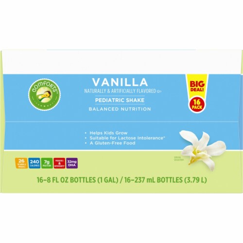 Comforts™ Vanilla Flavored Pediatric Shakes Perspective: left