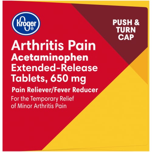 Kroger® Extended Release Arthritis Pain Relief Caplets 650mg Perspective: left