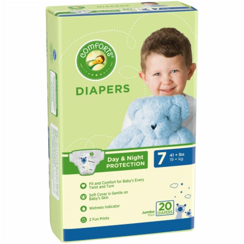 Comforts™ Day or Night Baby Diapers Size 7 (41+ lbs), 20 count - Fry's Food  Stores