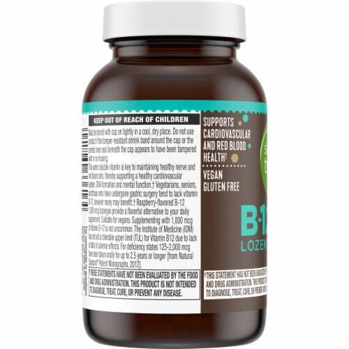 Simple Truth® B-12 Raspberry Flavor Lozenges Perspective: left