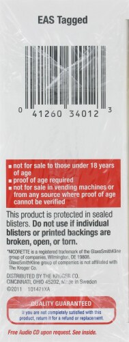 Kroger Nicotine Polacrilex Fruit Wave Gum 4mg Perspective: left