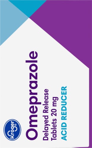 Kroger® Omeprazole Acid Reducer Delayed Release Tablets 20mg Perspective: left
