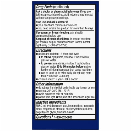 Kroger® Maximum Strength Heartburn Relief 150 mg Tablets Perspective: left