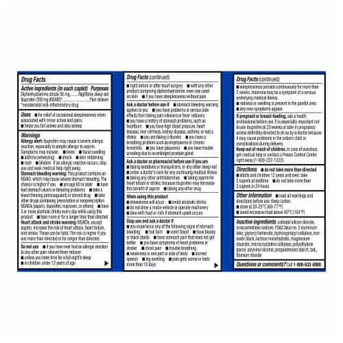 Kroger® Ibuprofen PM Coated Caplets Perspective: left