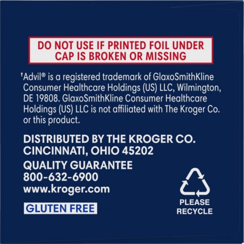 Kroger® Ibuprofen PM Coated Caplets 200mg Perspective: left