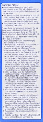 Kroger® Sterile Cleaning & Disinfecting Lens Care System Perspective: left