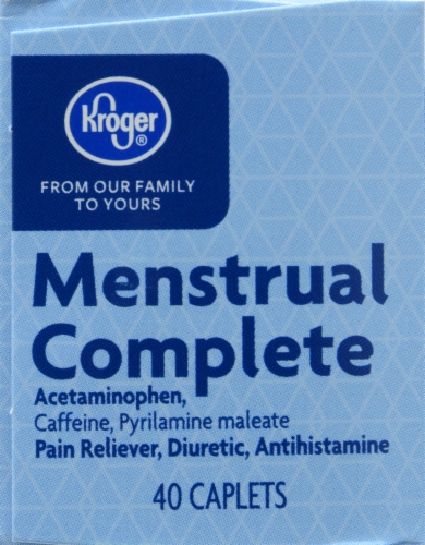 Kroger® Complete Menstrual Relief Tablets Perspective: left