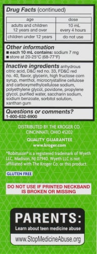 Kroger® Non-Drowsy Tussin Dm Max Cough & Chest Congestion Suppressant Perspective: left