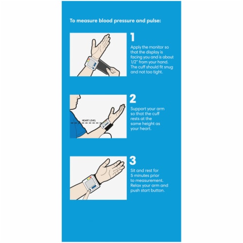 Kroger® Automatic Wrist Blood Pressure Monitor Perspective: left