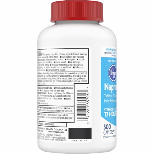 Kroger® Naproxen Sodium Caplets 220mg Perspective: left