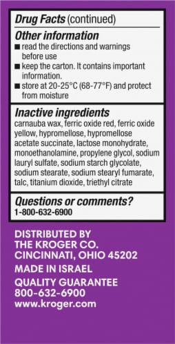 Kroger® Omeprazole Acid Reducer Delayed Release Tablets 20mg Perspective: left