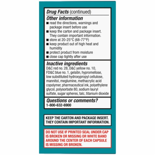 Kroger® Lansoprazole Acid Reducer Delayed Release Capsules 15mg Perspective: left