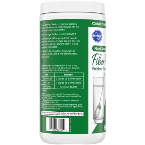 Kroger® Plant-Sourced Fiber Powder Perspective: left
