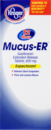Kroger® Mucus-ER Expectorant Tablets Perspective: left