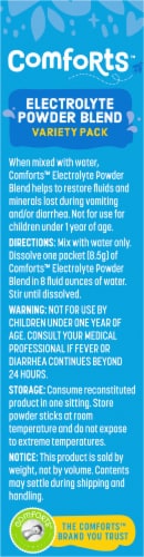 Comforts™ Pediatric Electrolyte Powder Packs Perspective: left
