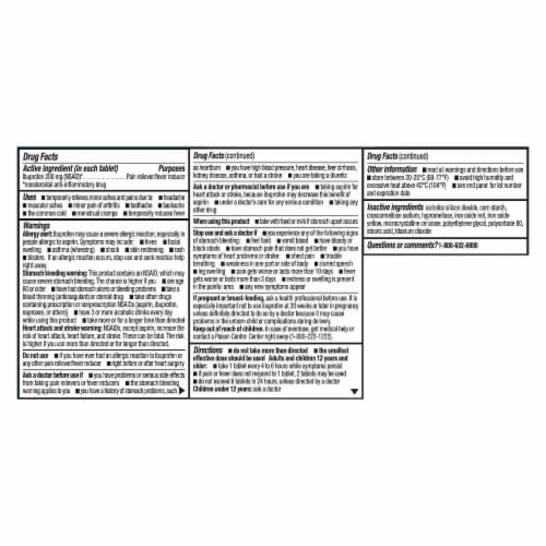 Kroger® Ibuprofen Tablets 200mg Perspective: left