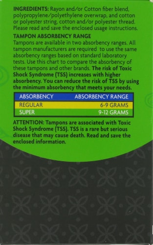 Kroger® Unscented Super Tampons Perspective: left