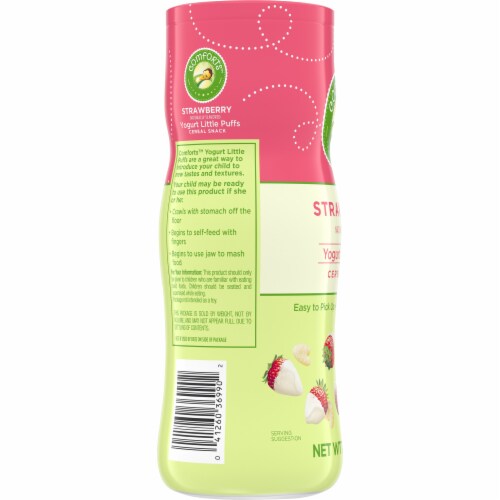Comforts™ Strawberry Yogurt Little Puffs Cereal Snack Perspective: left