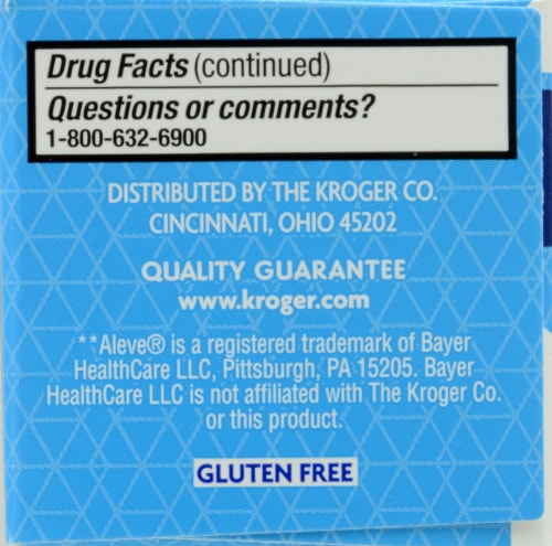 Kroger® Naproxen Sodium Tablets Perspective: left