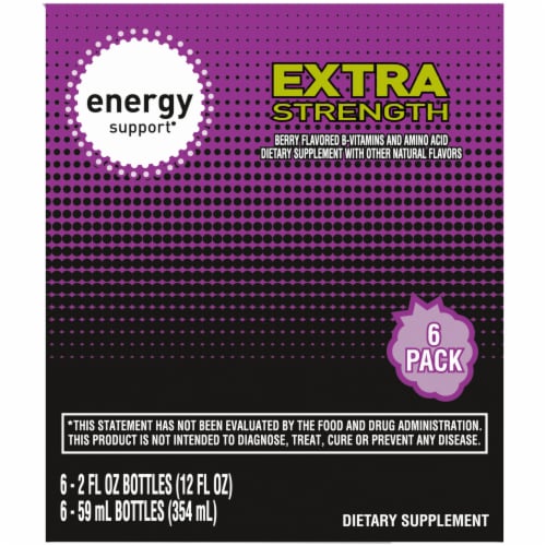 Kroger® Extra Strength Berry Flavored Energy Support Dietary Supplement Perspective: left