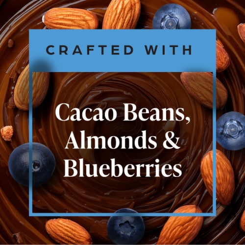 Private Selection® Almond Blueberry 72% Cacao Dark Chocolate Swiss Candy Bar Perspective: left