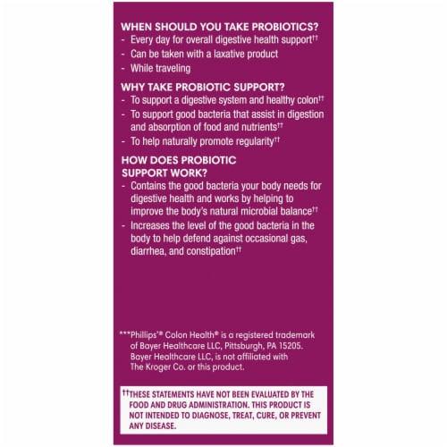 Kroger® Probiotic Colon Support Capsules Perspective: left