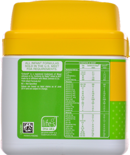 Comforts™ For Baby Stage 1 Milk-Based Infant Formula Powder With Iron Perspective: left