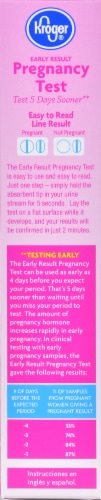 Kroger®  Early Result Pregnancy Test Perspective: left