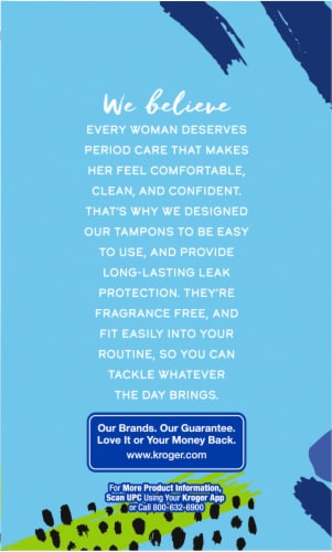 Kroger® Tampons Super Absorbency Unscented Perspective: left