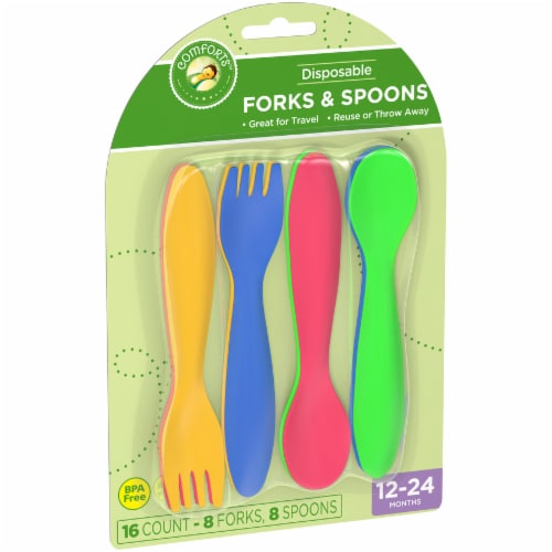Comforts™ Disposable Forks & Spoons Perspective: left