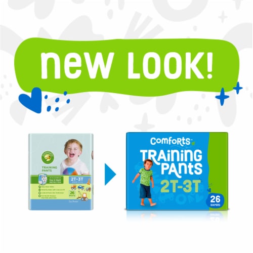 Comforts™ Day & Night 2T-3T Boys Training Pants Perspective: left