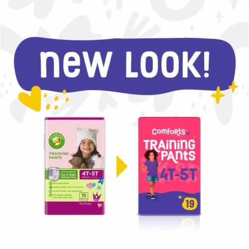 Comforts™ For Toddler Day & Night Training Pants Girls 4T-5T (37+ lbs), 56  count - Fred Meyer