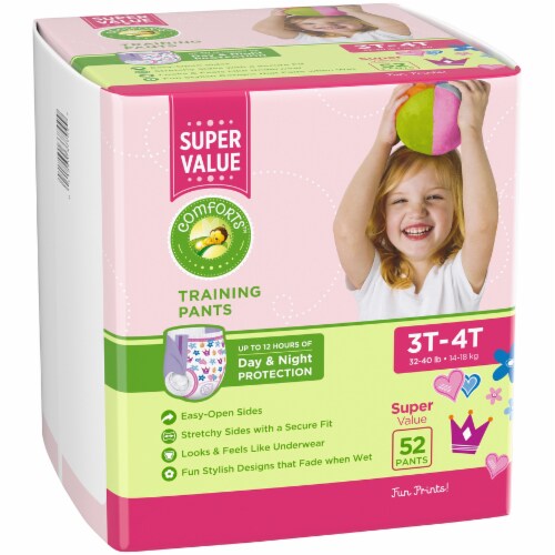 Comforts™ For Toddler Day & Night Training Pants Girls 3T-4T (30-40 lbs),  52 count - Pay Less Super Markets