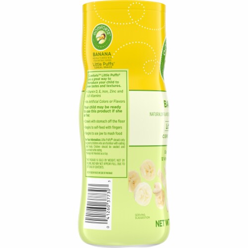 Comforts™ Little Puffs® Banana Cereal Baby Snack Perspective: left